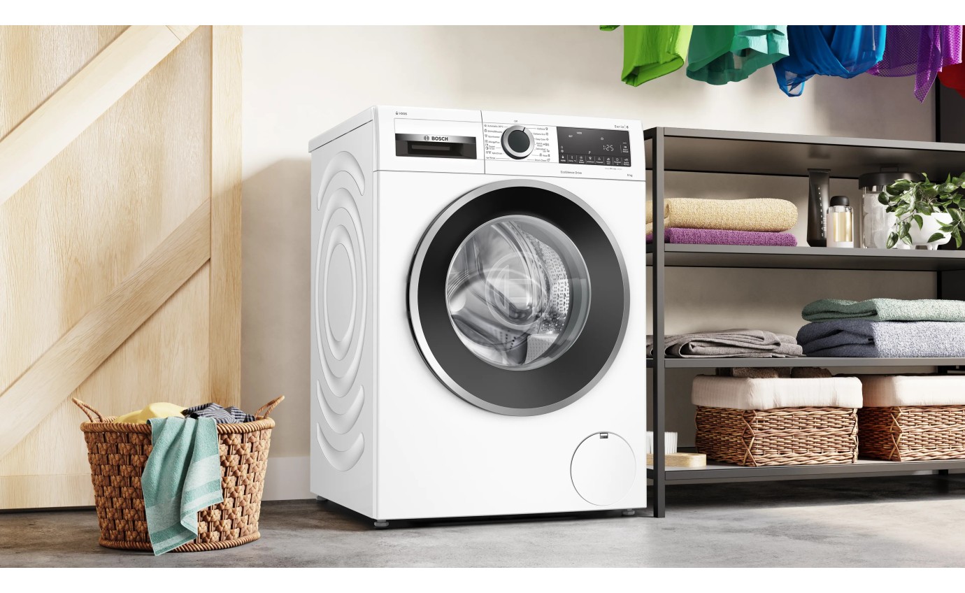 Bosch 9kg Series 6 Front Load Washing Machine (White) WGG244A9AU