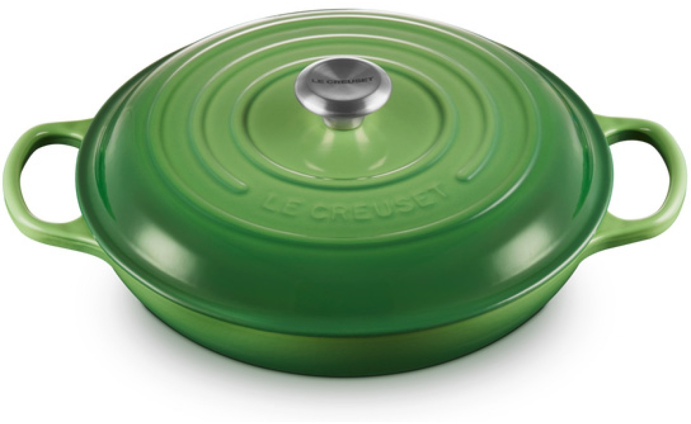 Le Creuset 30cm Cast Iron Shallow Casserole (Bamboo Green) 21180304082430