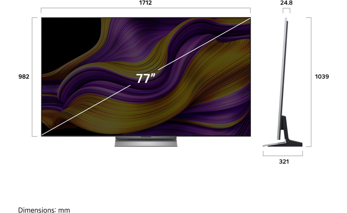 LG 77 inch G5 OLED evo AI UHD 4K Smart TV OLED77G5PSA