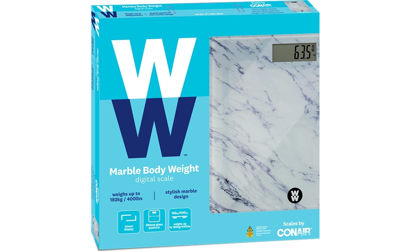 WeightWatchers Marble Body Weight Scale WW8903MCA