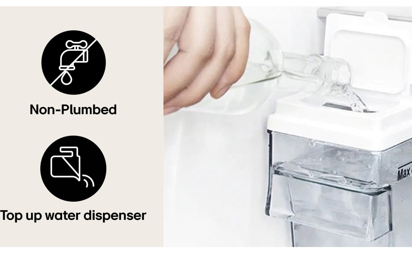 LG 641L Side By Side Fridge (Matte Black) GSN599MBL