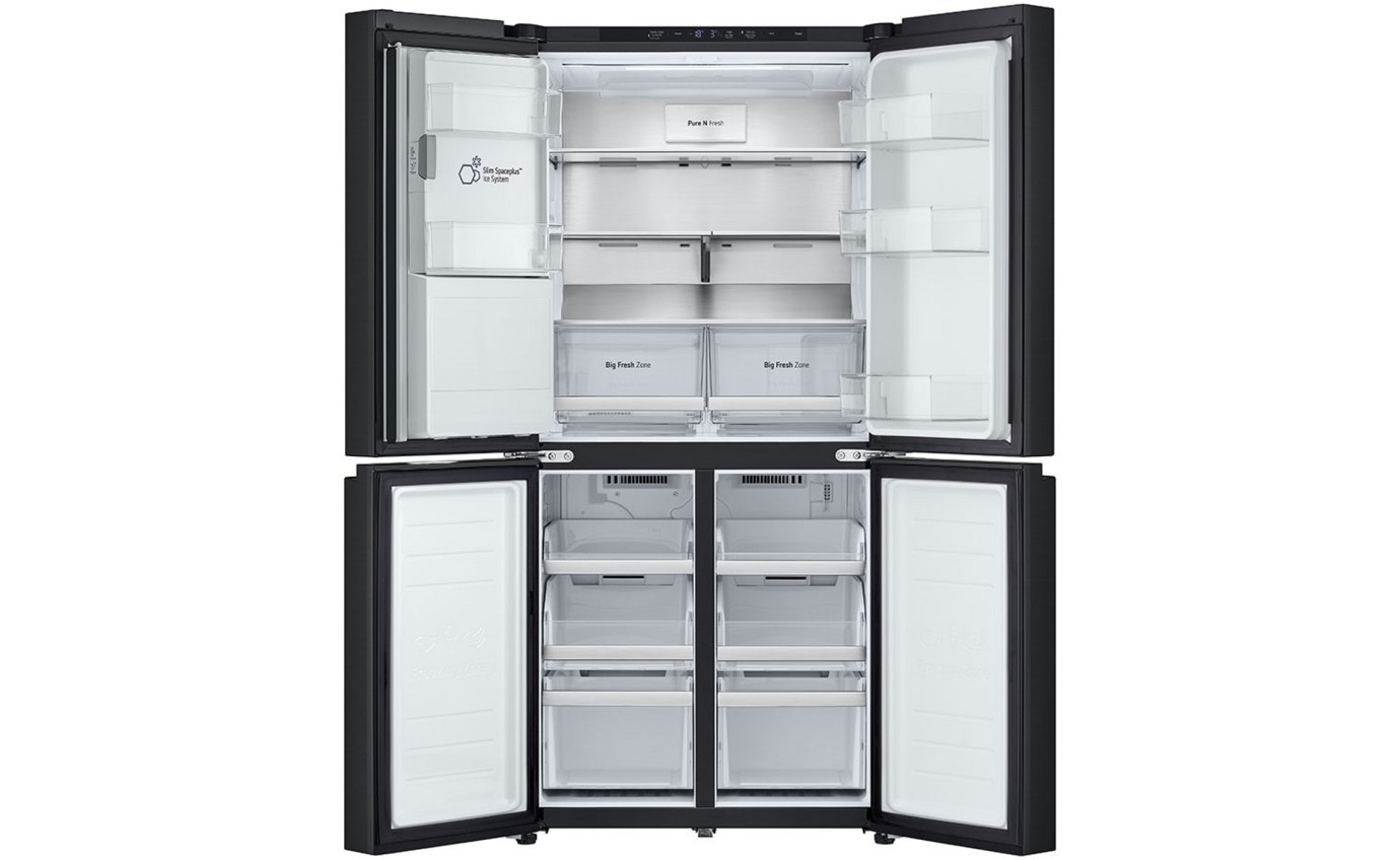LG 506L Slim French Door Fridge (Matte Black) GFL500MBL