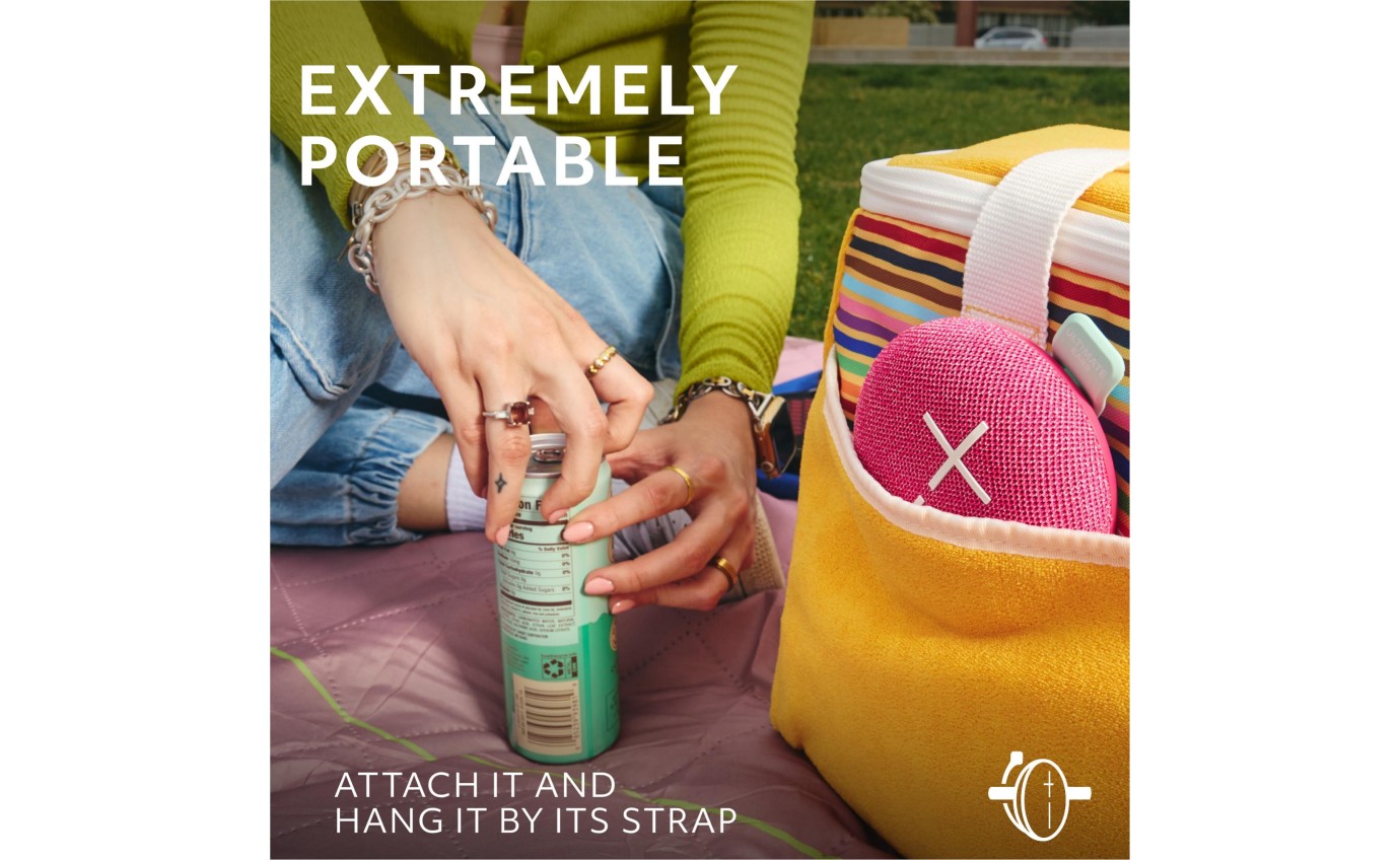 Ultimate Ears MINIROLL Portable Bluetooth Speaker (Calming Pink) 984002036