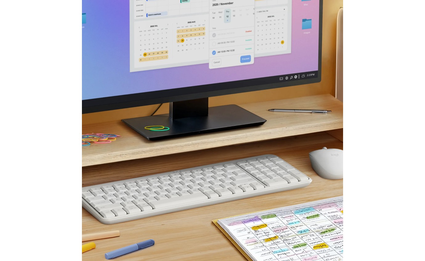 Logitech MK250 Compact Bluetooth&reg; Wireless Combo (Off-White) 920013560