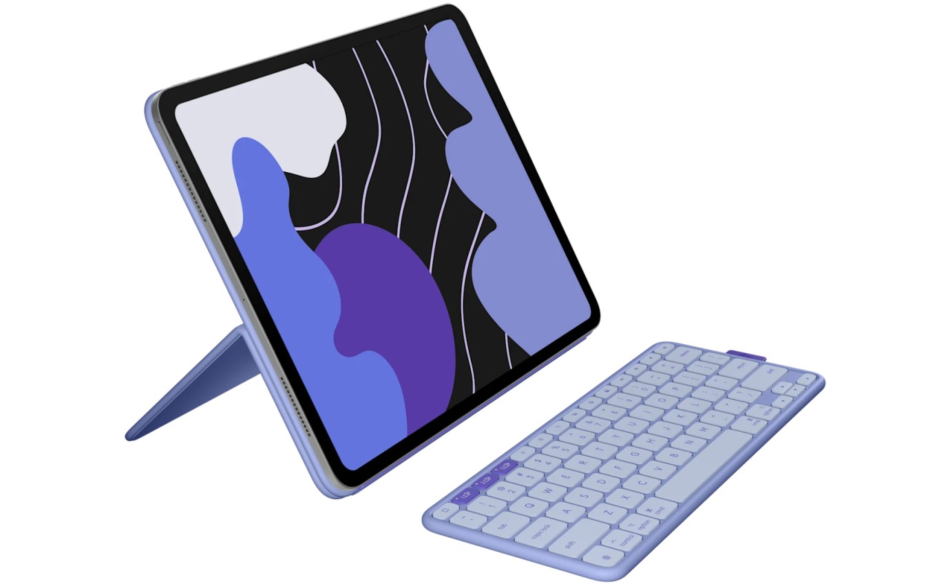 Logitech Flip Folio for iPad Pro 13 inch M4 & Air 13 inch M2/M3 (Lilac) 920013830