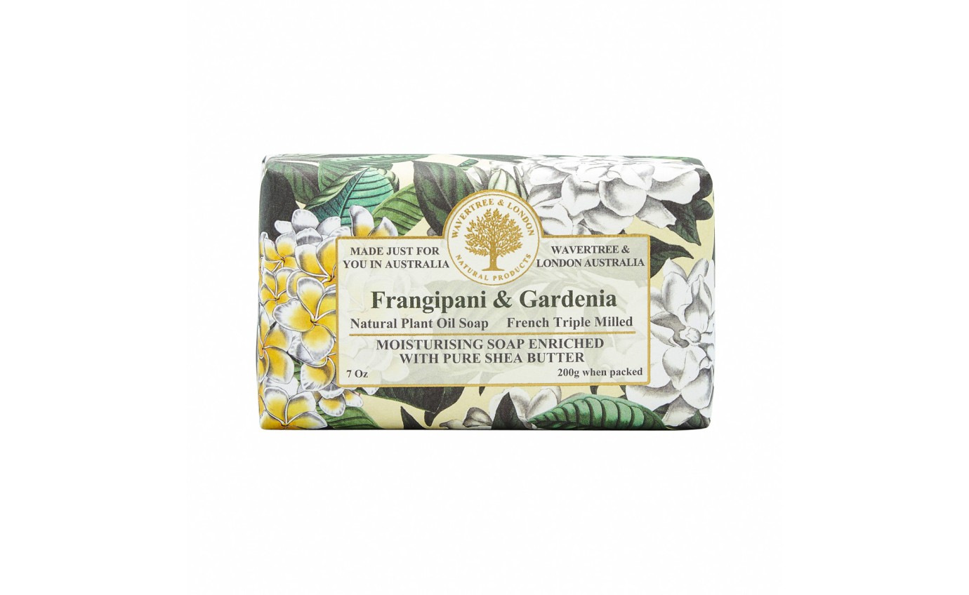 Wavertree & London Frangipani & Gardenia Soap Bar 200g 9347774000074
