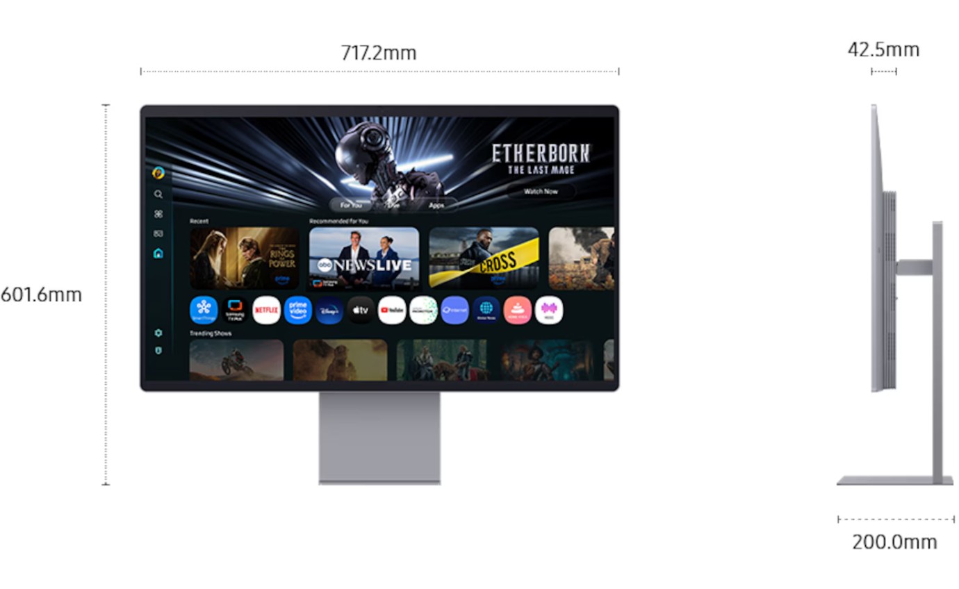 Samsung 32 inch Smart Monitor M9 4K OLED Samsung Vision AI LS32FM902SEXXY