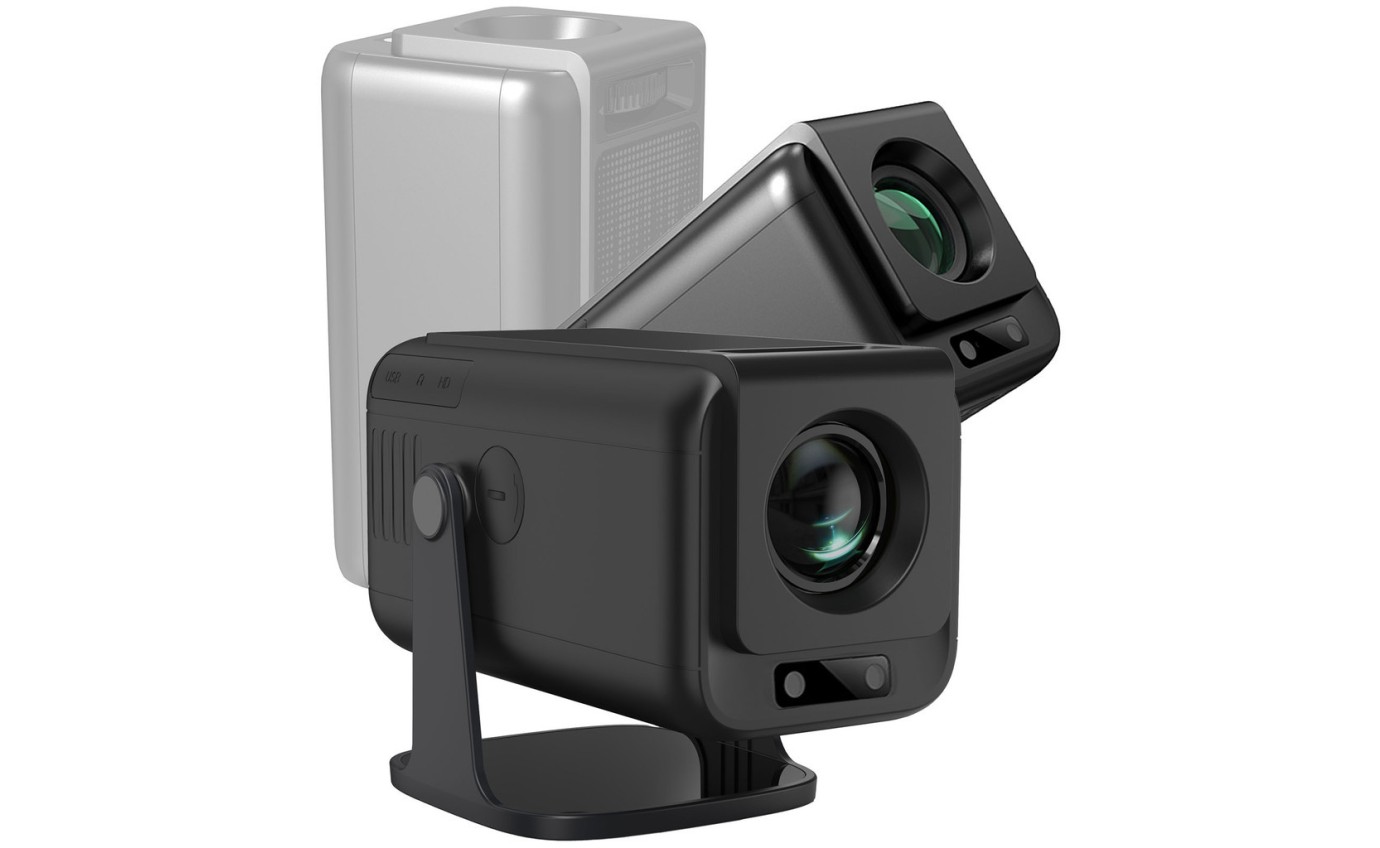 Laser 1080p Android Multi-Angle LED Projector Black PJTUFHA3065