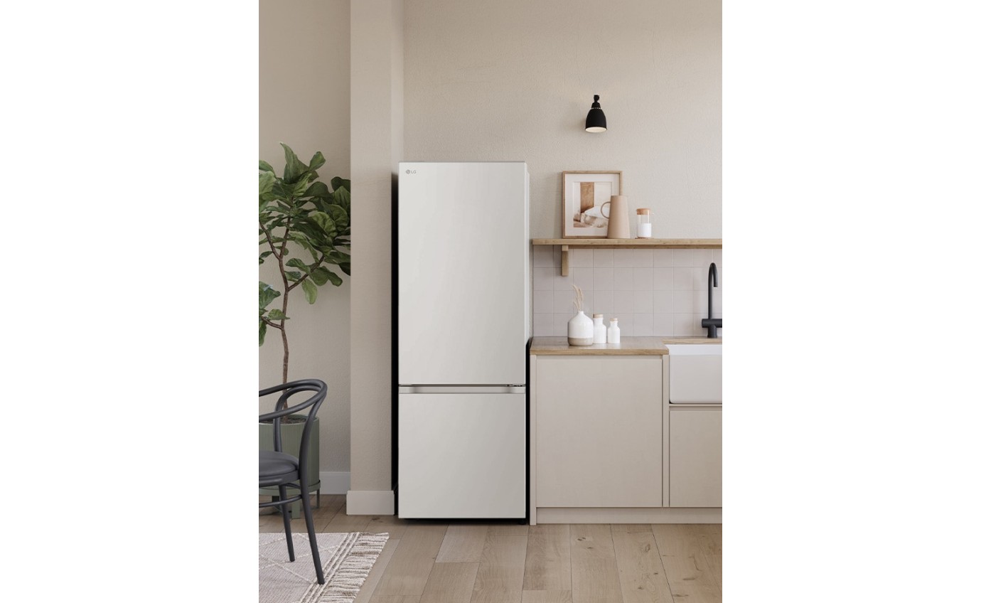 LG 335L Bottom Mount Fridge (Matte White) GBB300MWH
