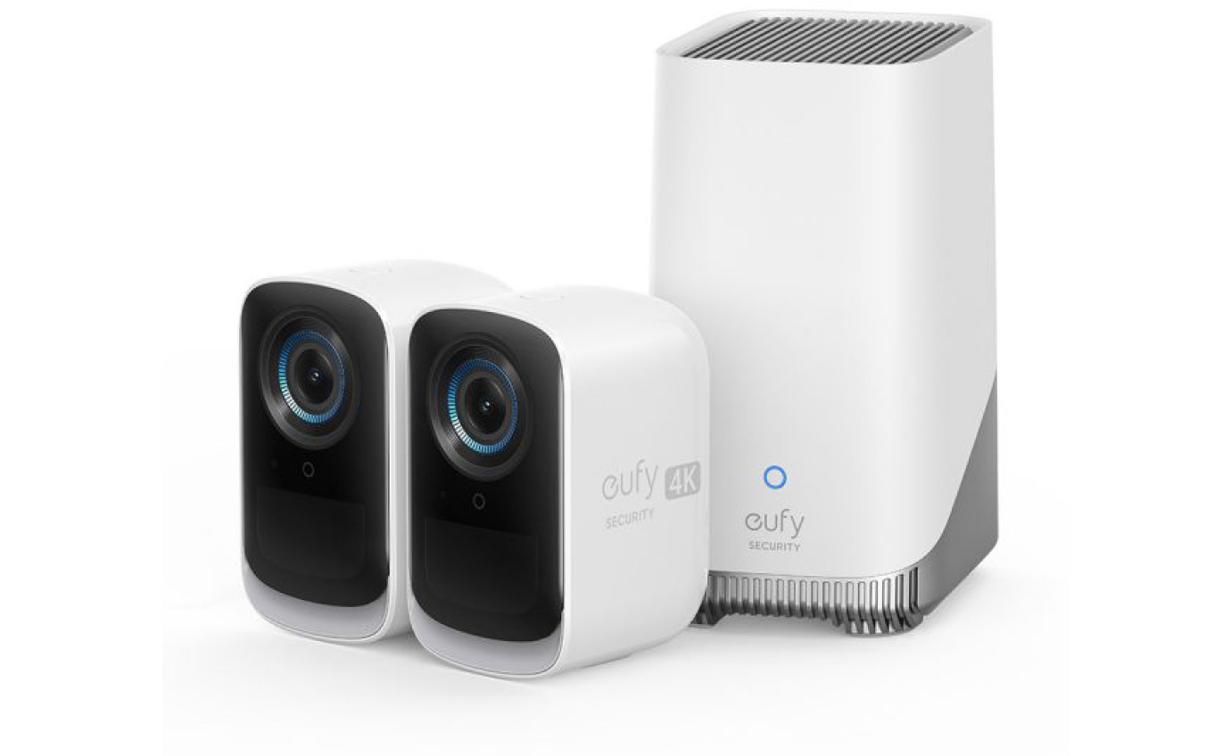 eufy Security eufyCam 3C with Homebase 3 (2 Pack) T8881T21