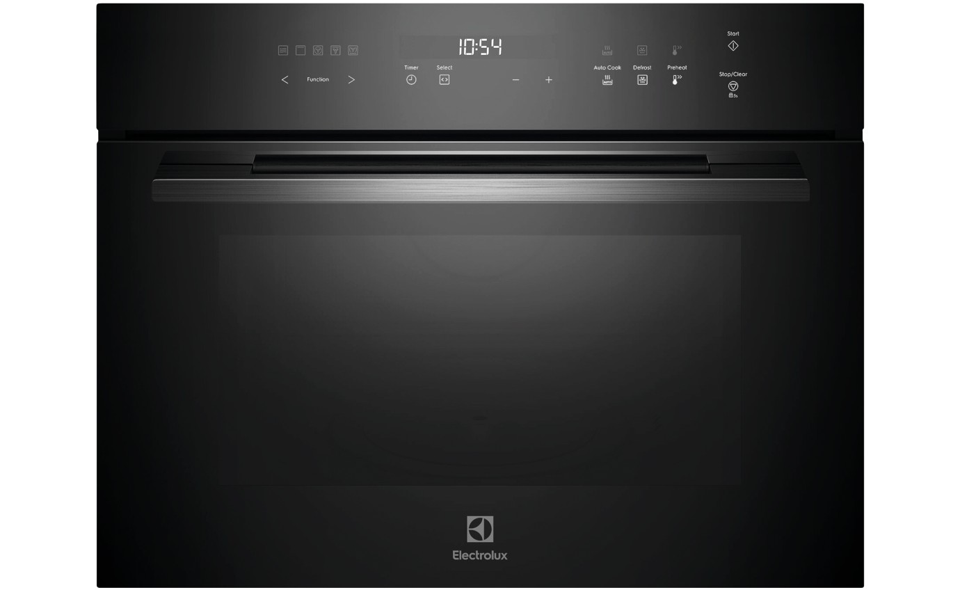 Electrolux 45cm 500 Series Compact Combi Microwave Oven (Black) EVEM6546DF