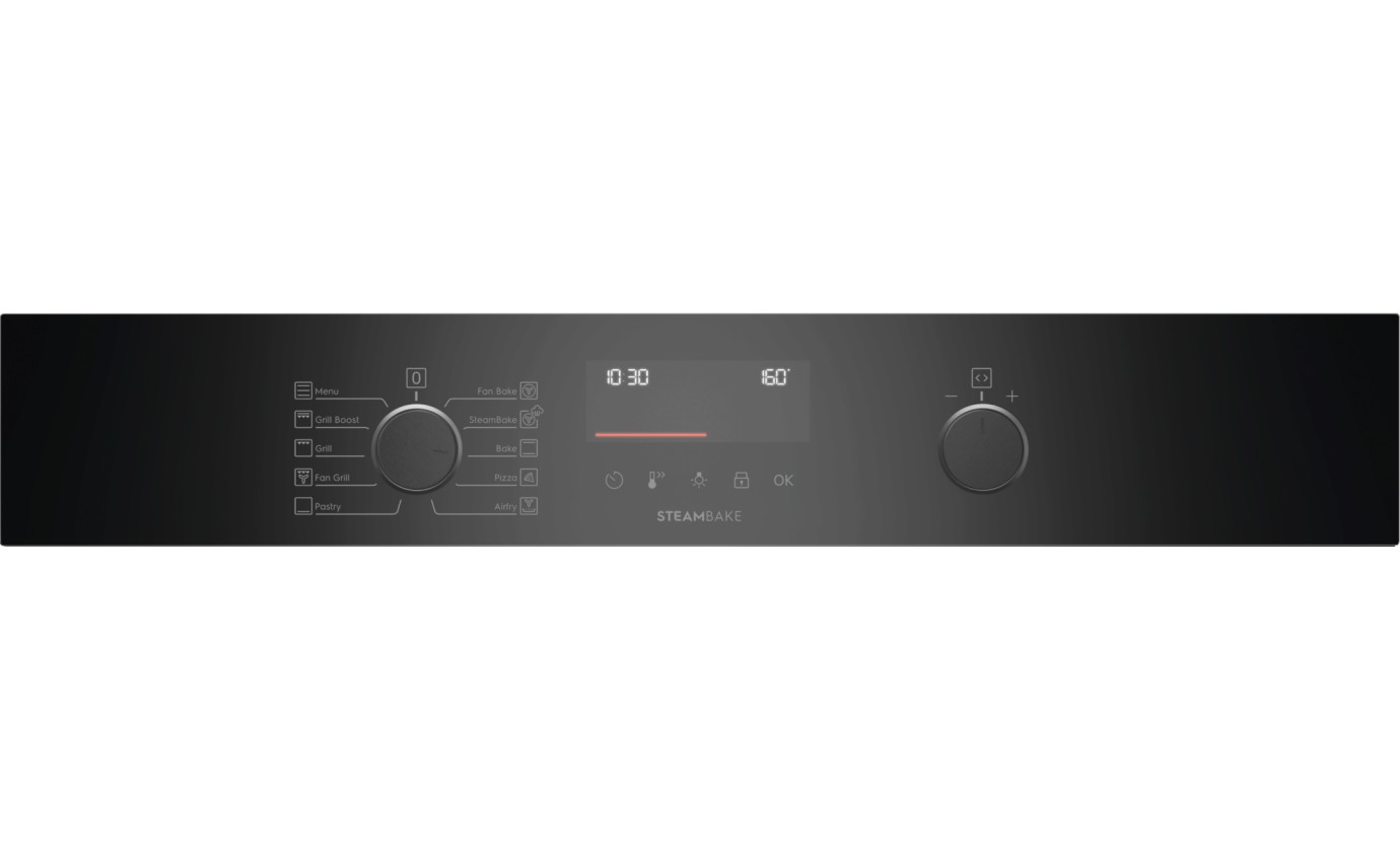 Electrolux 60cm 600 Series Pyrolytic Oven with SteamBake (Black) EVEP6515DF