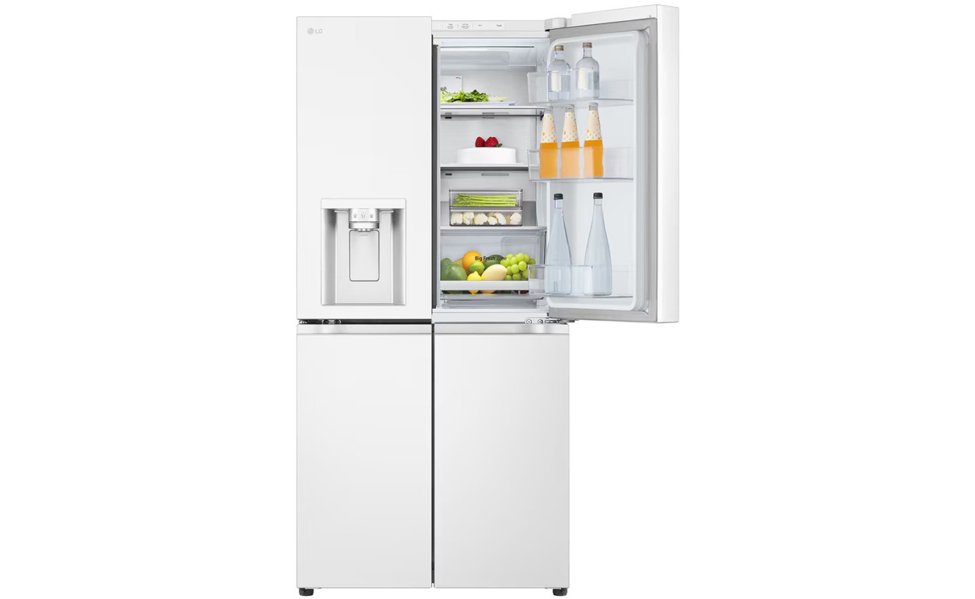 LG 506L Quad Door Fridge (White) GFL500MWH