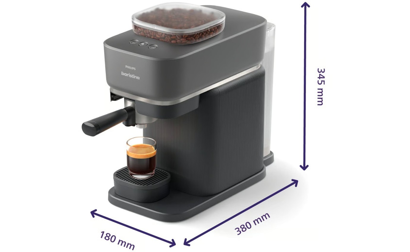 Philips Baristina Espresso Machine (Silhouette Black) BAR30060