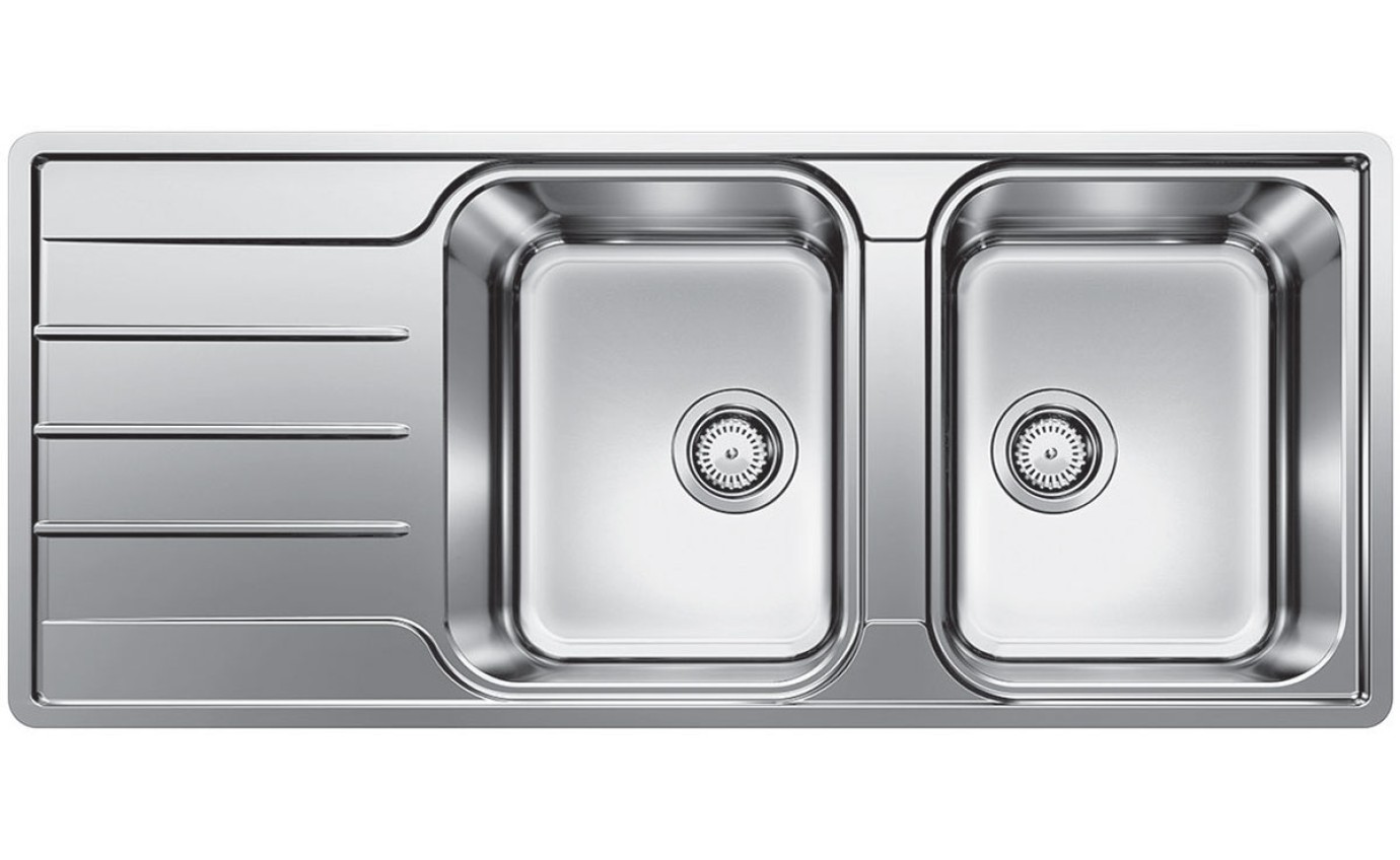 Blanco 80cm LEMIS 8 S-IF Double Bowl Sink with Drainer LEMIS8SRIFK5