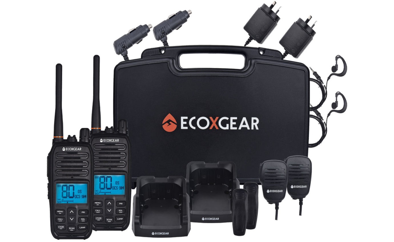 ECOXGEAR ECOXTALK EXG500 5W 17km IP67 Handheld UHF Radio (Twin Pack) EXG5002PK