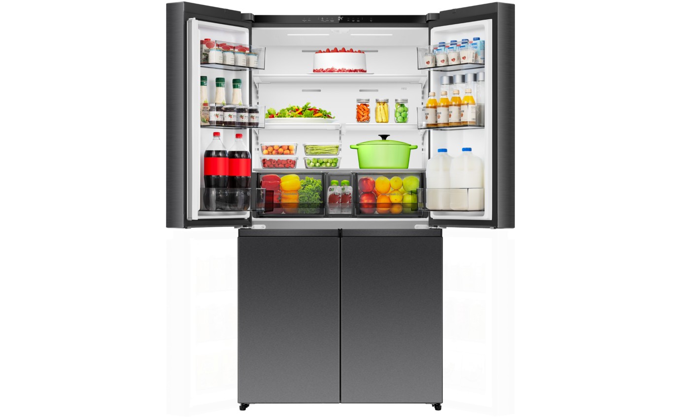 Hisense 647L PureFlex Quad Door Fridge (Dark Stainless Steel) HRCD640TB