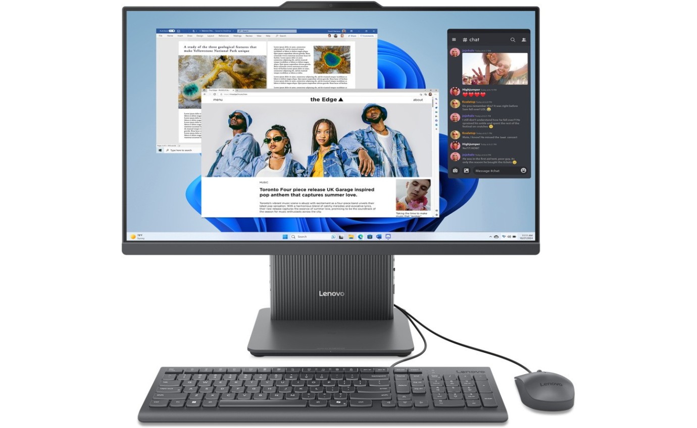 Lenovo 23.8 inch IdeaCentre AIO R7 7735HS 16GB RAM 512GB W11H F0HR009JAU