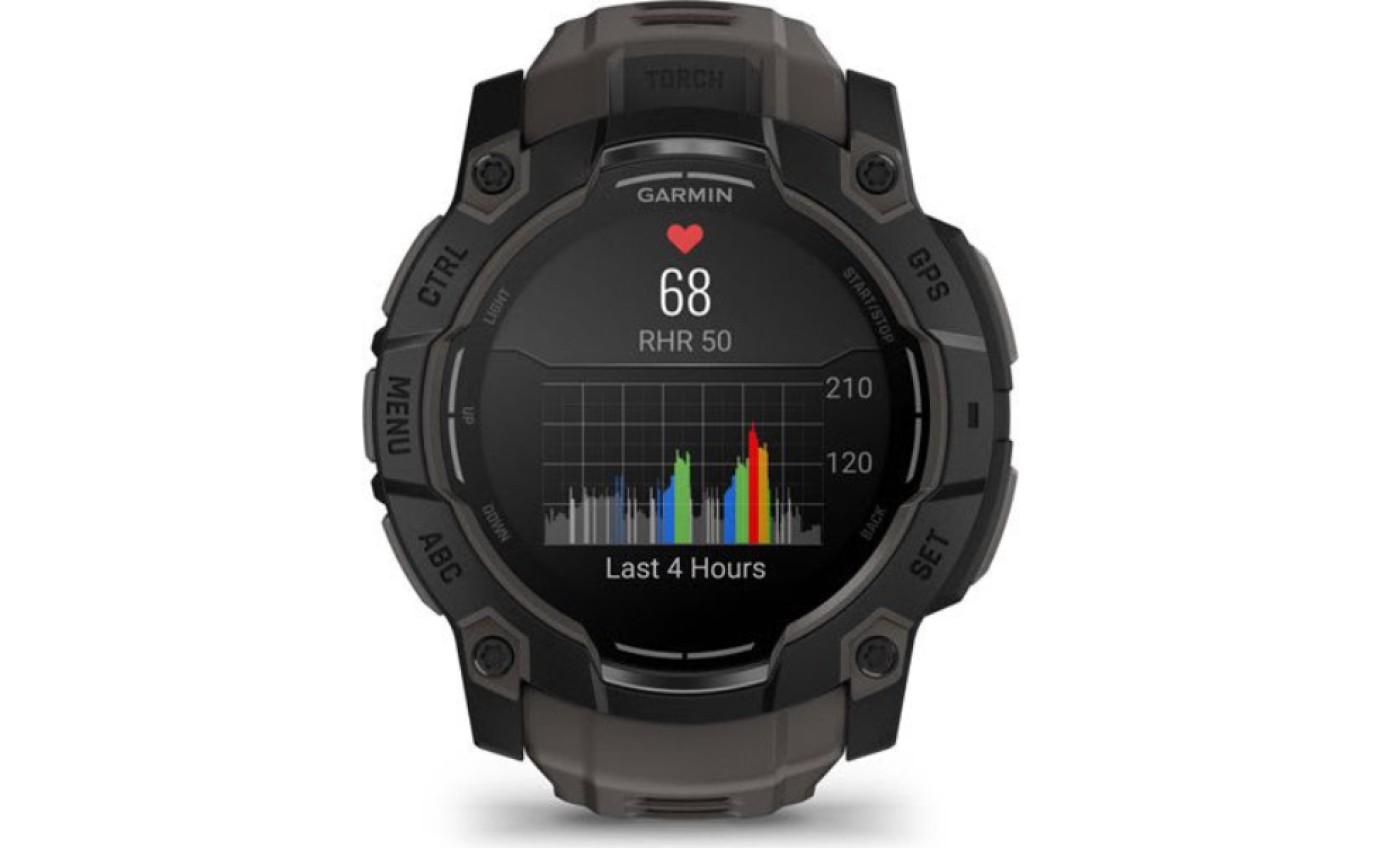 Garmin Instinct 3 50mm AMOLED Smart Watch (Black/Charcoal) 0100302000