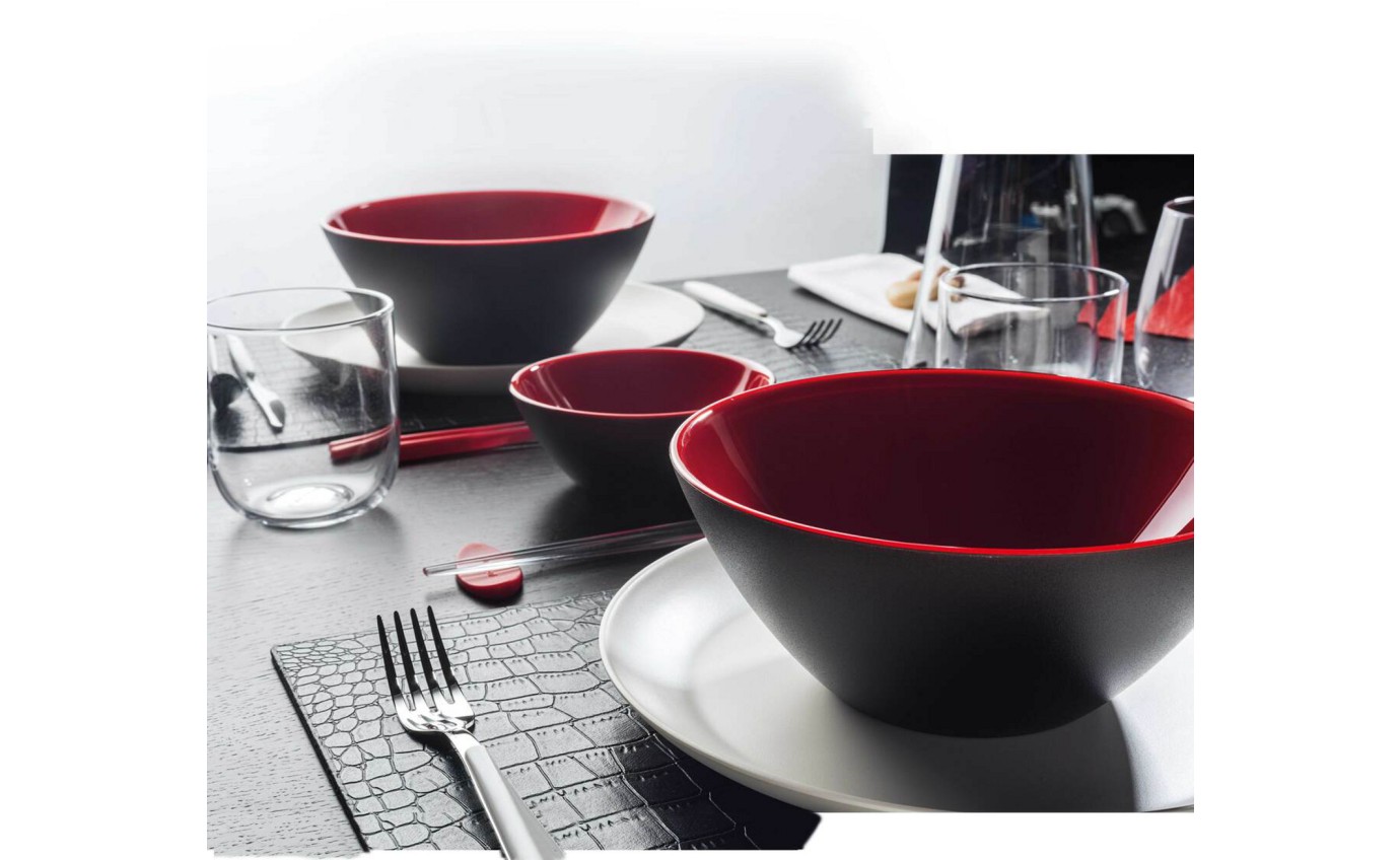 Guzzini 25cm Bowl (Red/Black) 281425140