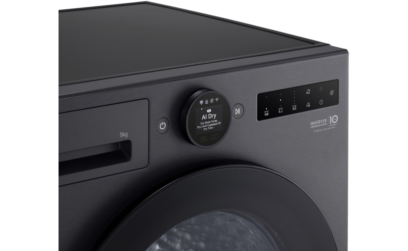 LG 9kg Series 9 Heat Pump Dryer DXH909MB