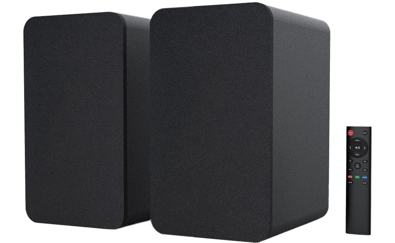 Silcron SLR07 120W Wireless Active Bookshelf Speakers (Black) SLR07BK