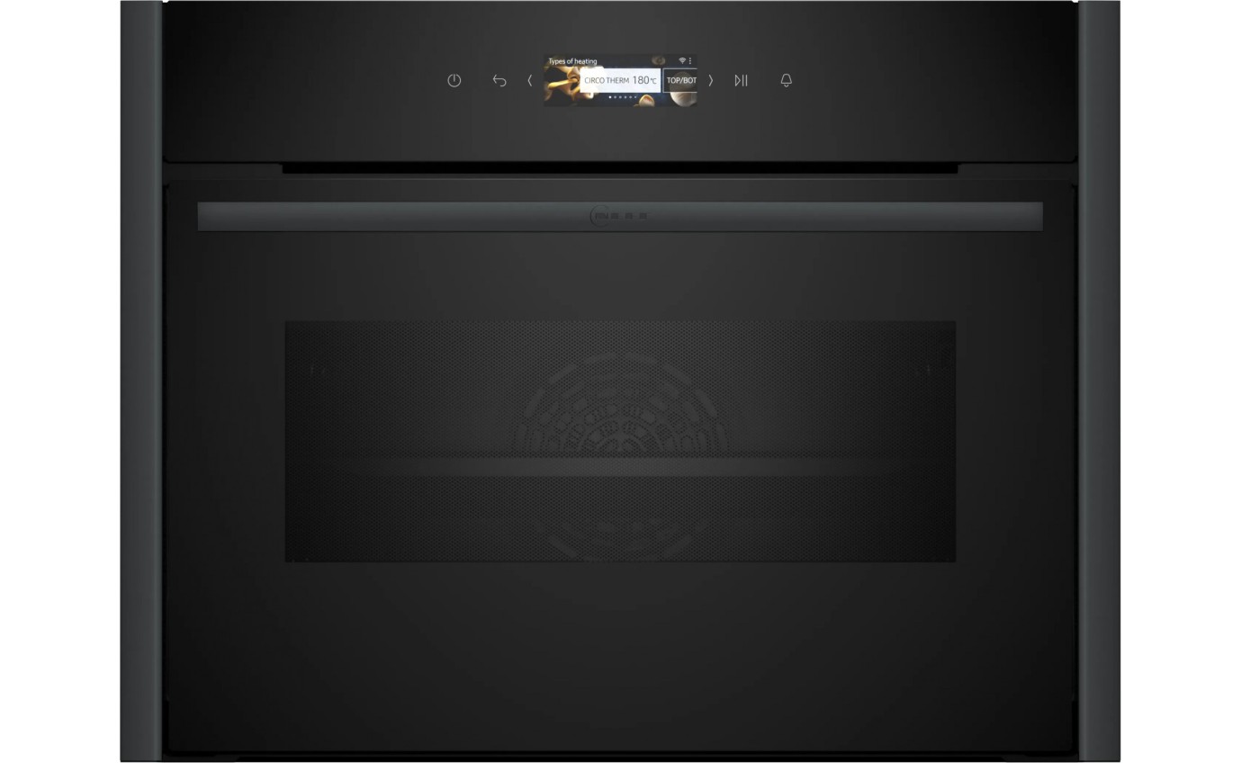 Neff 45cm N 70 Built-in Compact Oven with Microwave Function (Anthracite Grey) C29MR21Y0BAG