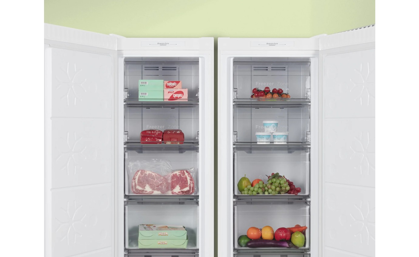 CHiQ 166L Hybrid Upright Freezer (White) CSH166NW