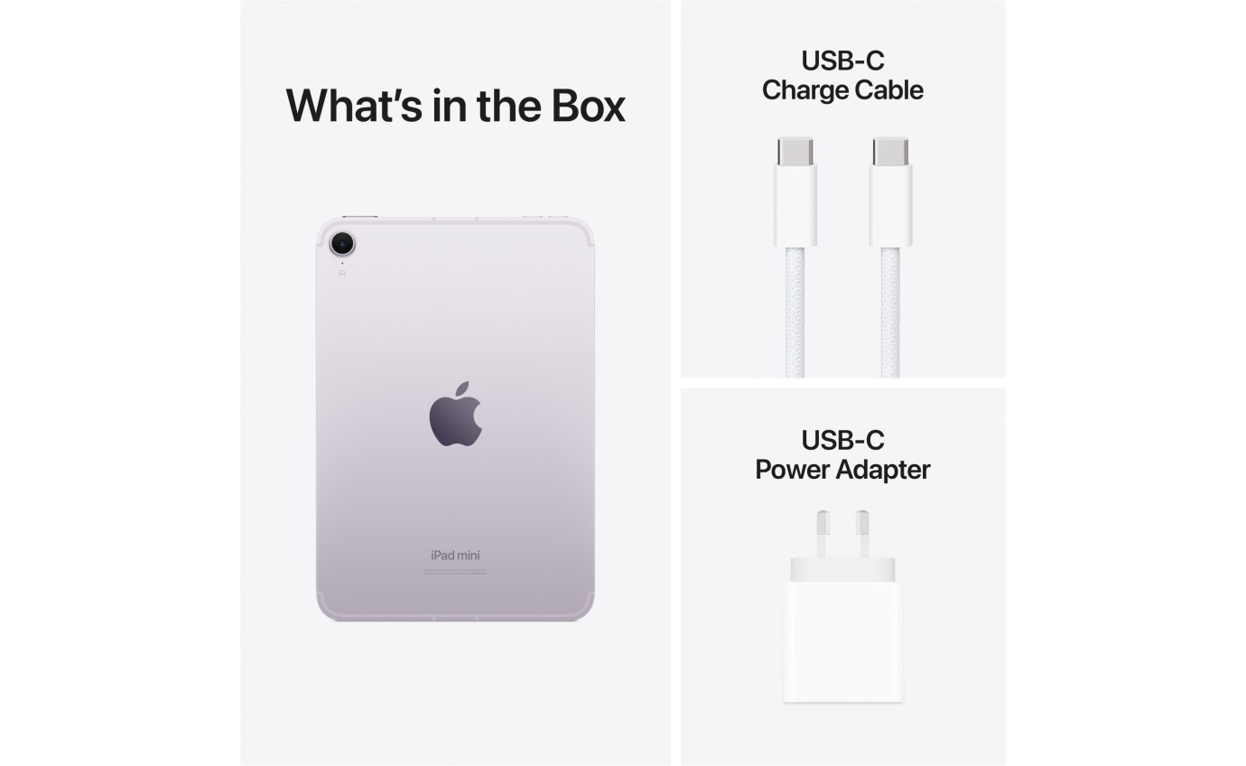 Apple iPad mini Wi-Fi + Cellular 512GB A17 Pro (Purple) [7th Gen] MYHF3XA