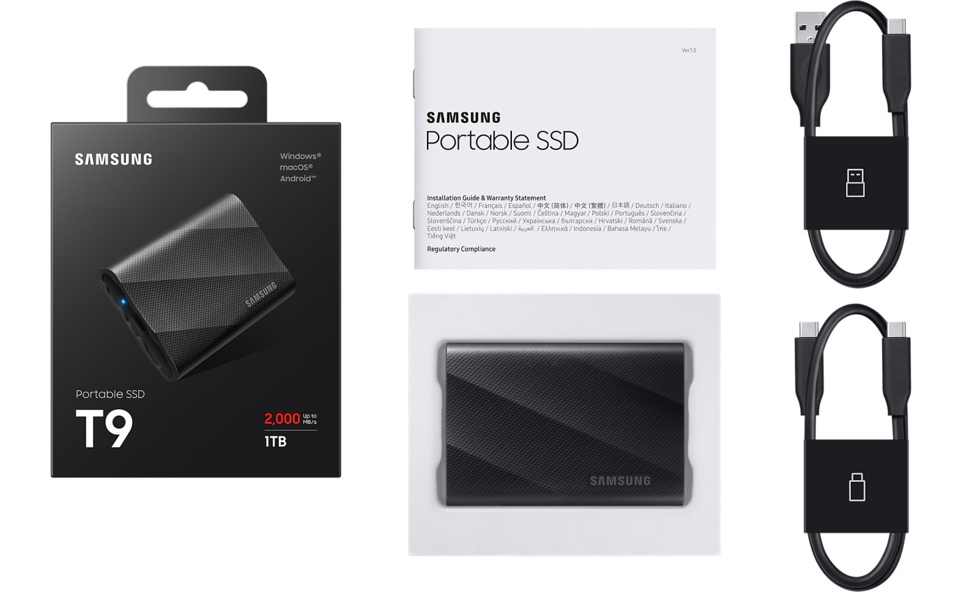 Samsung 1TB Portable SSD T9 MUPG1T0BWW