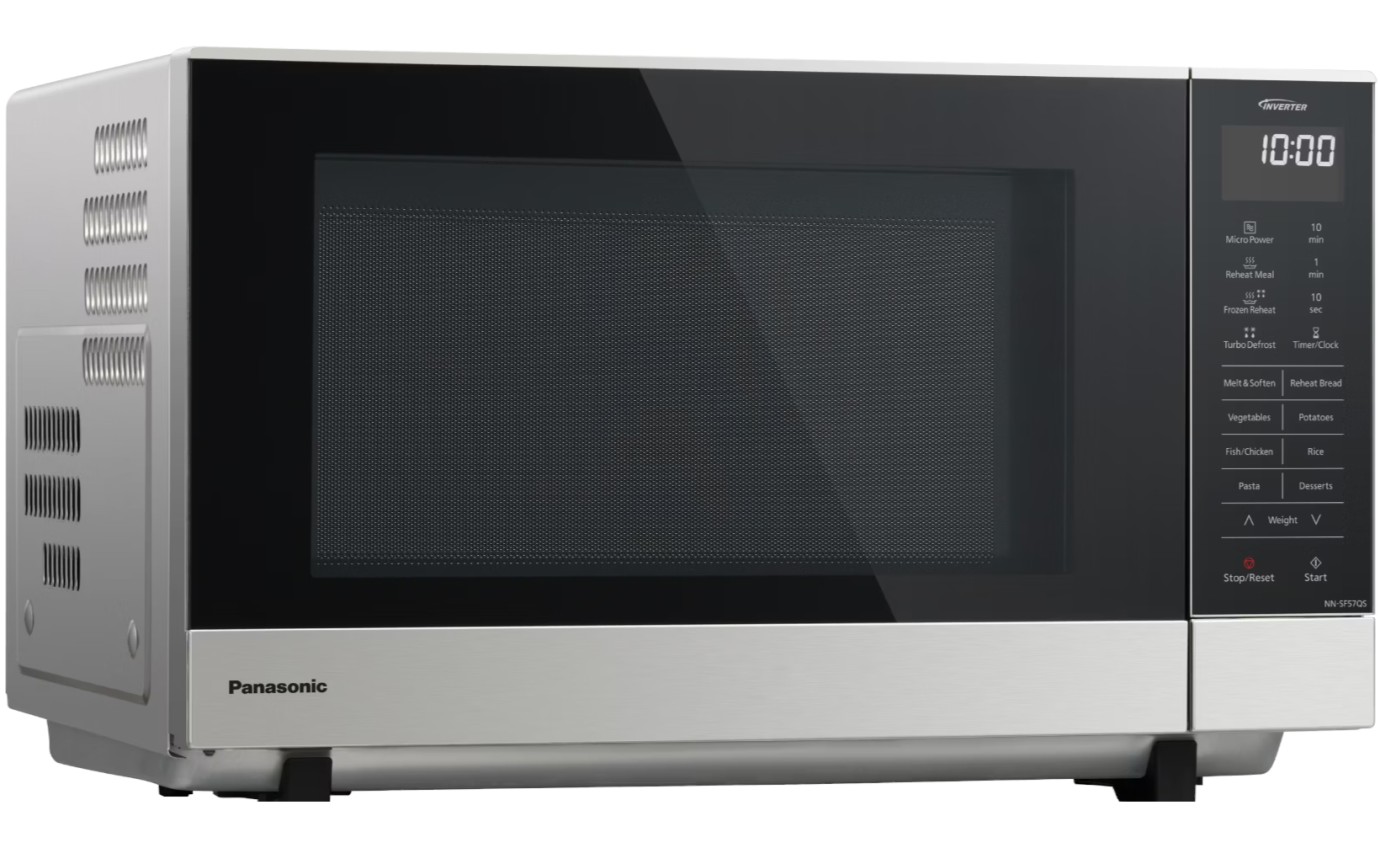 Panasonic 27L Flatbed Inverter Microwave (Stainless Steel) NNSF57QSQPQ