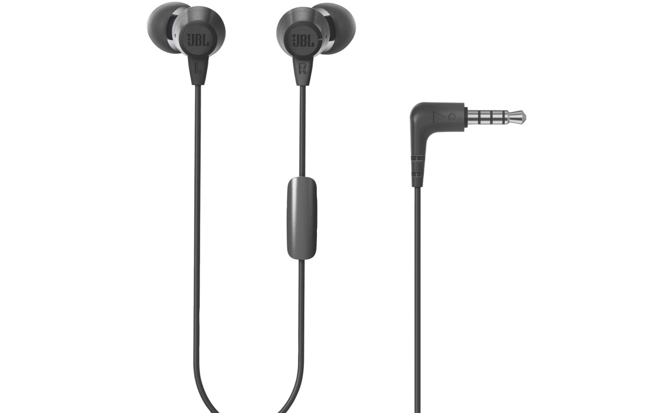 JBL C50HI In-Ear Headphones (Black) JBLC50HIBLKE