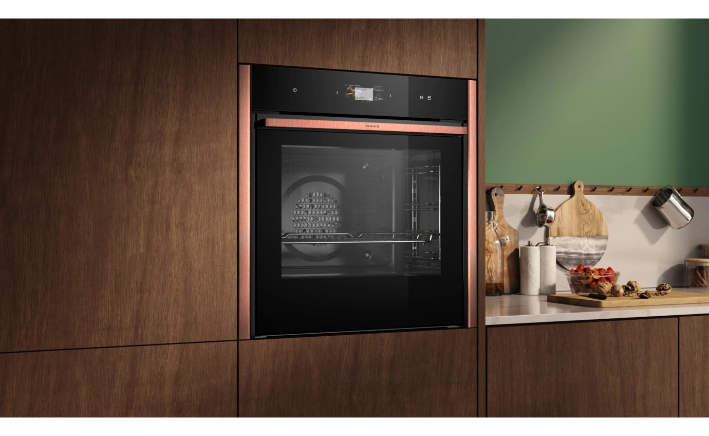 Neff 60cm N 90 Built-in Pyrolytic Oven with Added Steam Function (Metallic Silver) B69VS73Y0AMS