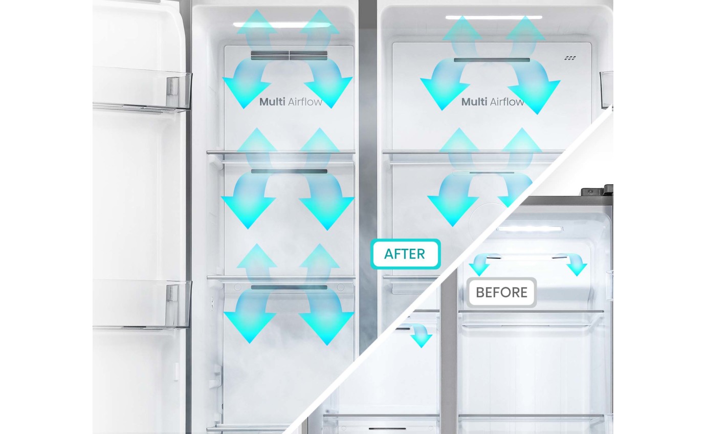 Hisense 541L PureFlat Side by Side Fridge (Black) HRSBS540BW