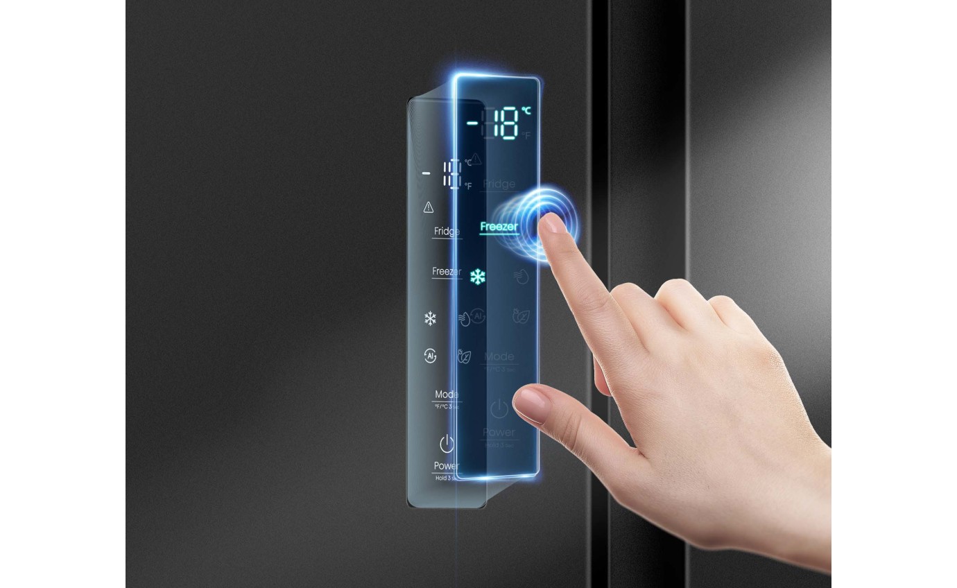 Hisense 541L PureFlat Side by Side Fridge (Black) HRSBS540BW