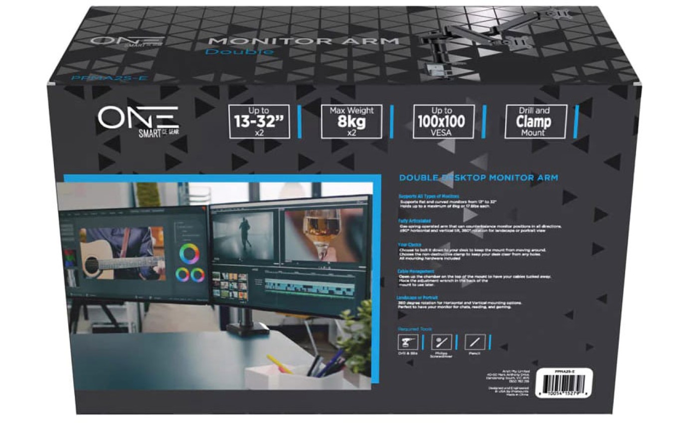 One Products Double Monitor Arm PPMA2SE