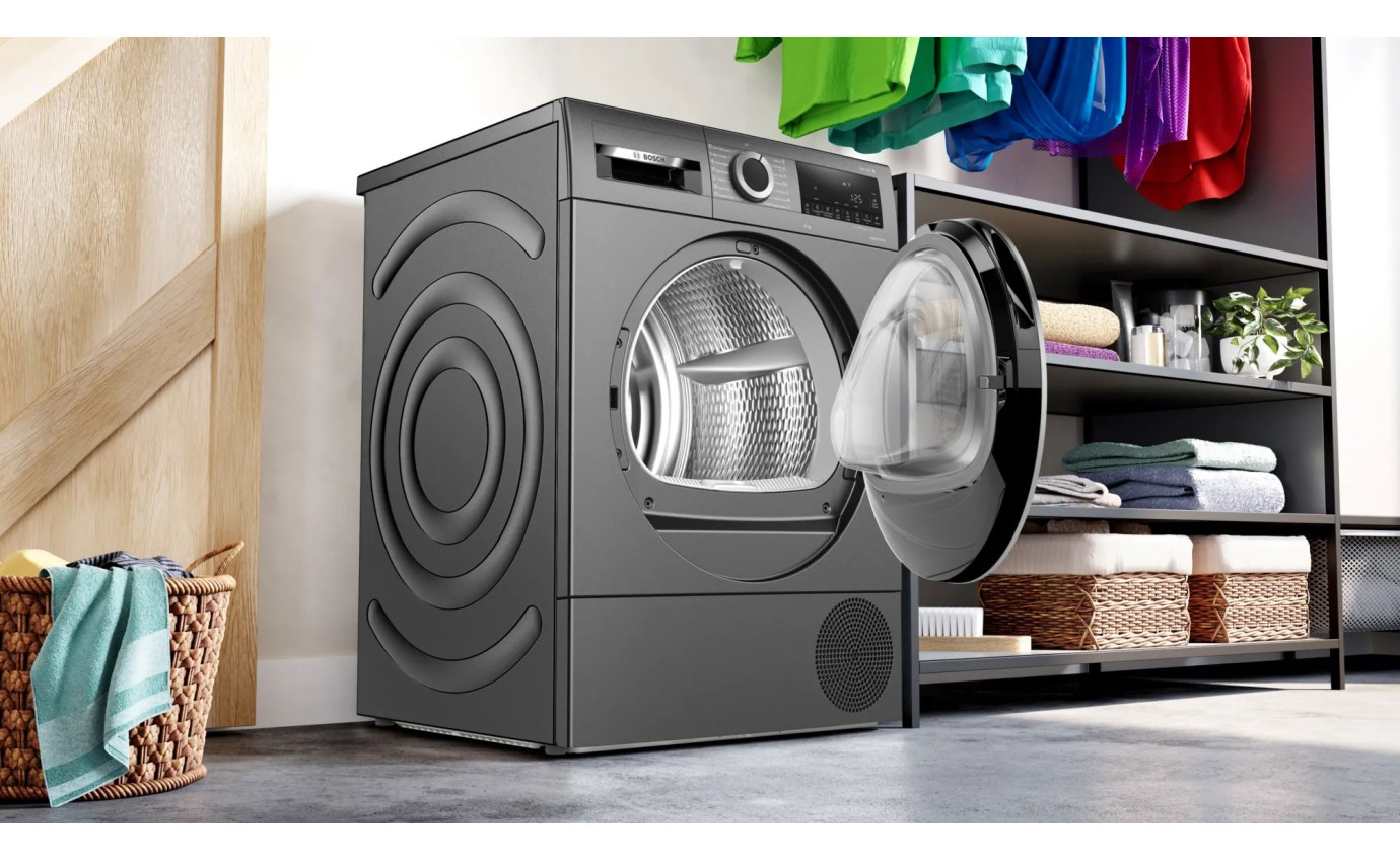 Bosch 8kg Series 6 Heat Pump Tumble Dryer (Graphite) WQG235DRAU
