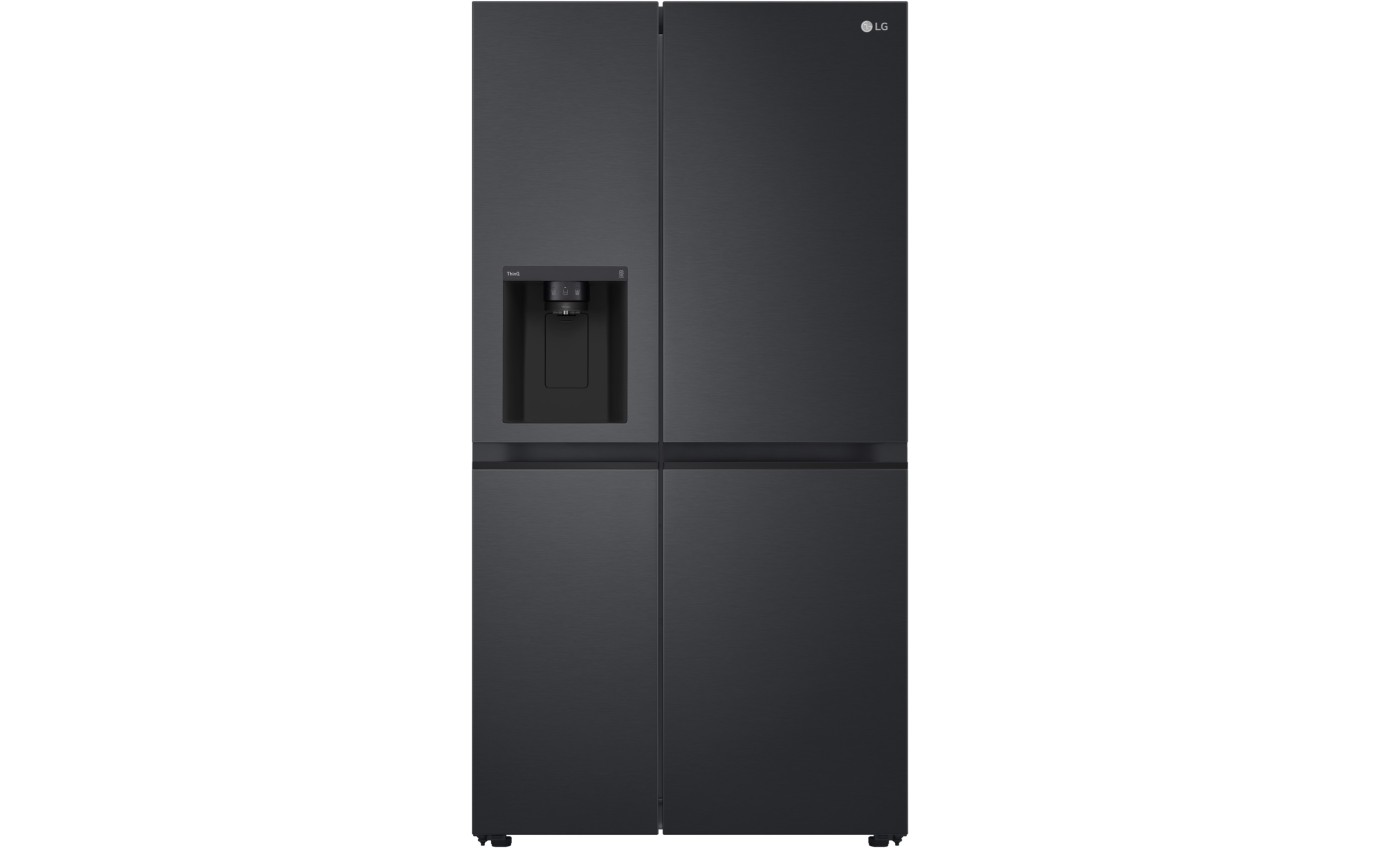 LG 635L Side By Side Fridge (Matte Black) GSL600MBL