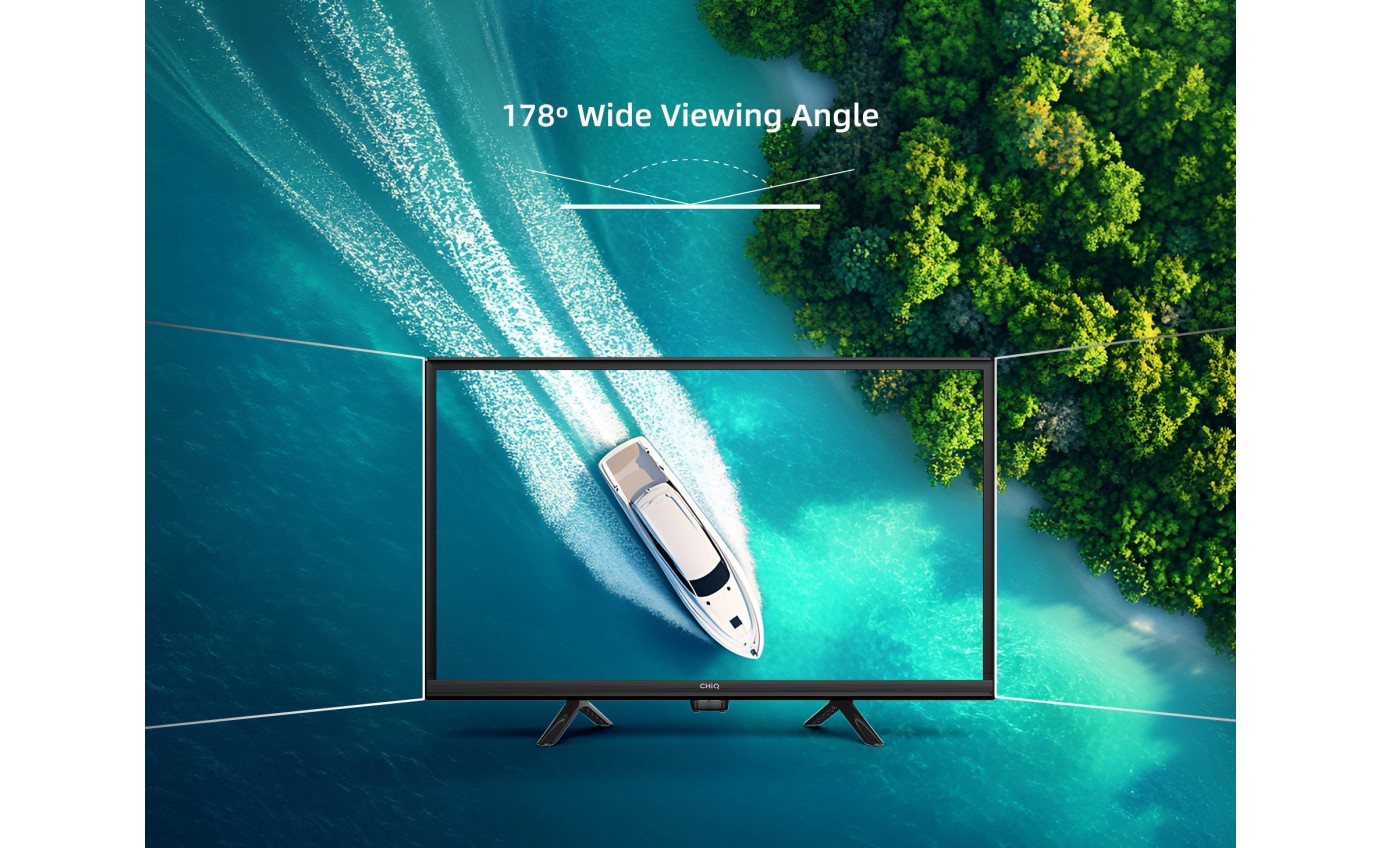 CHiQ 24 inch 12V/240V Portable LED HD Google TV L24D6CG