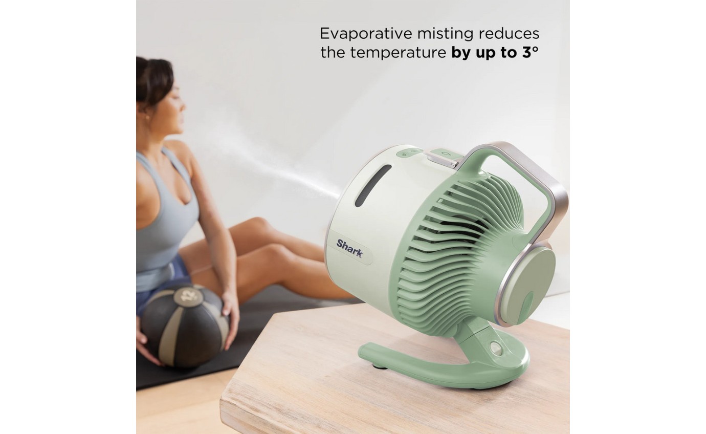 Shark FlexBreeze HydroGo Misting Portable Fan (Honey Dew) FA052QGN