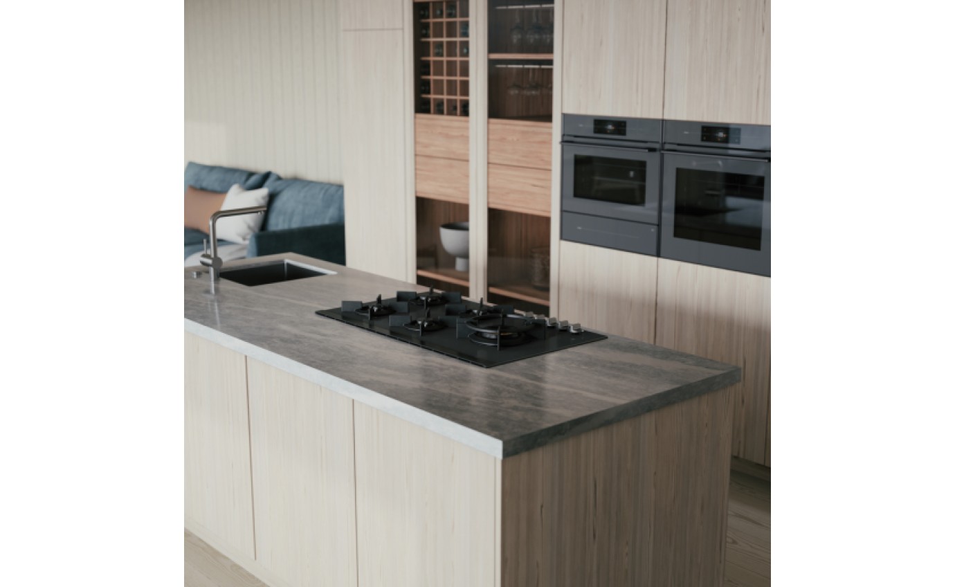 ASKO 90cm Ceramic Glass Gas Hob (Matte Black) HG8954MGD1