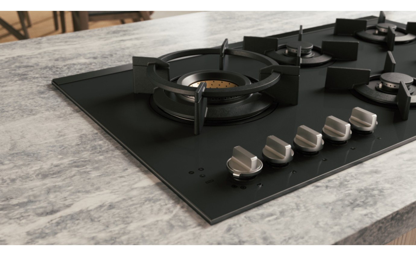 ASKO 90cm Ceramic Glass Gas Hob (Matte Black) HG8954MGD1