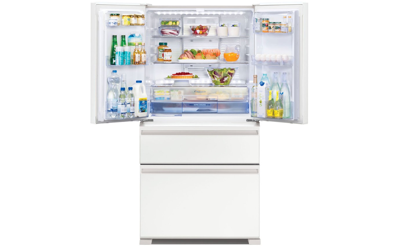 Mitsubishi 546L French Door Fridge (Glacier White) MRLX564ERGWHA