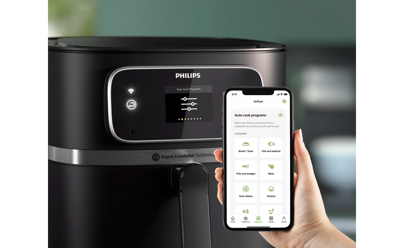 Philips 7000 Series XXXL Connected Combi Airfryer with Thermometer HD988090