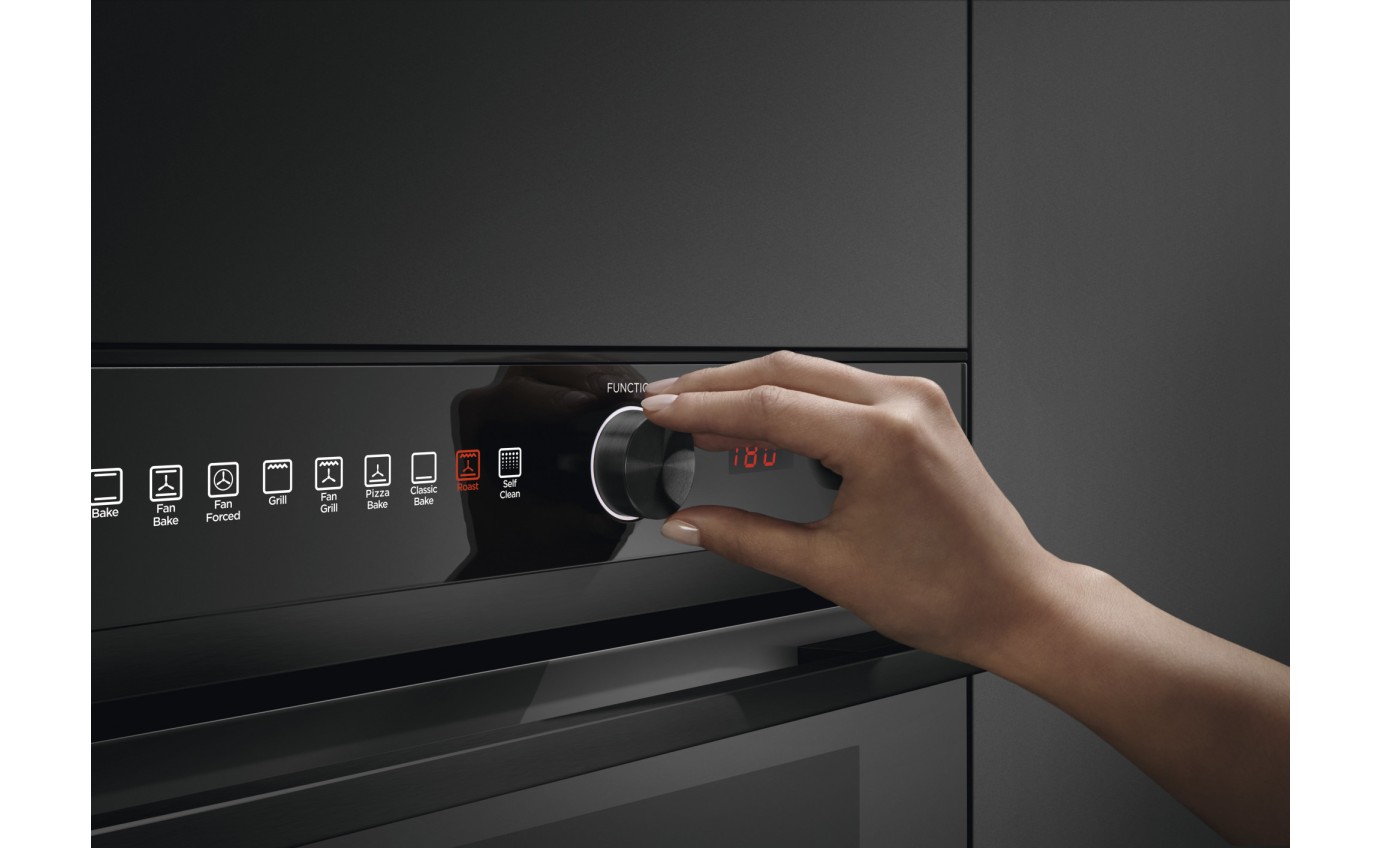 Fisher & Paykel 60cm Series 7 Contemporary Pyrolytic Oven, 9 Function OB60SD9PB1