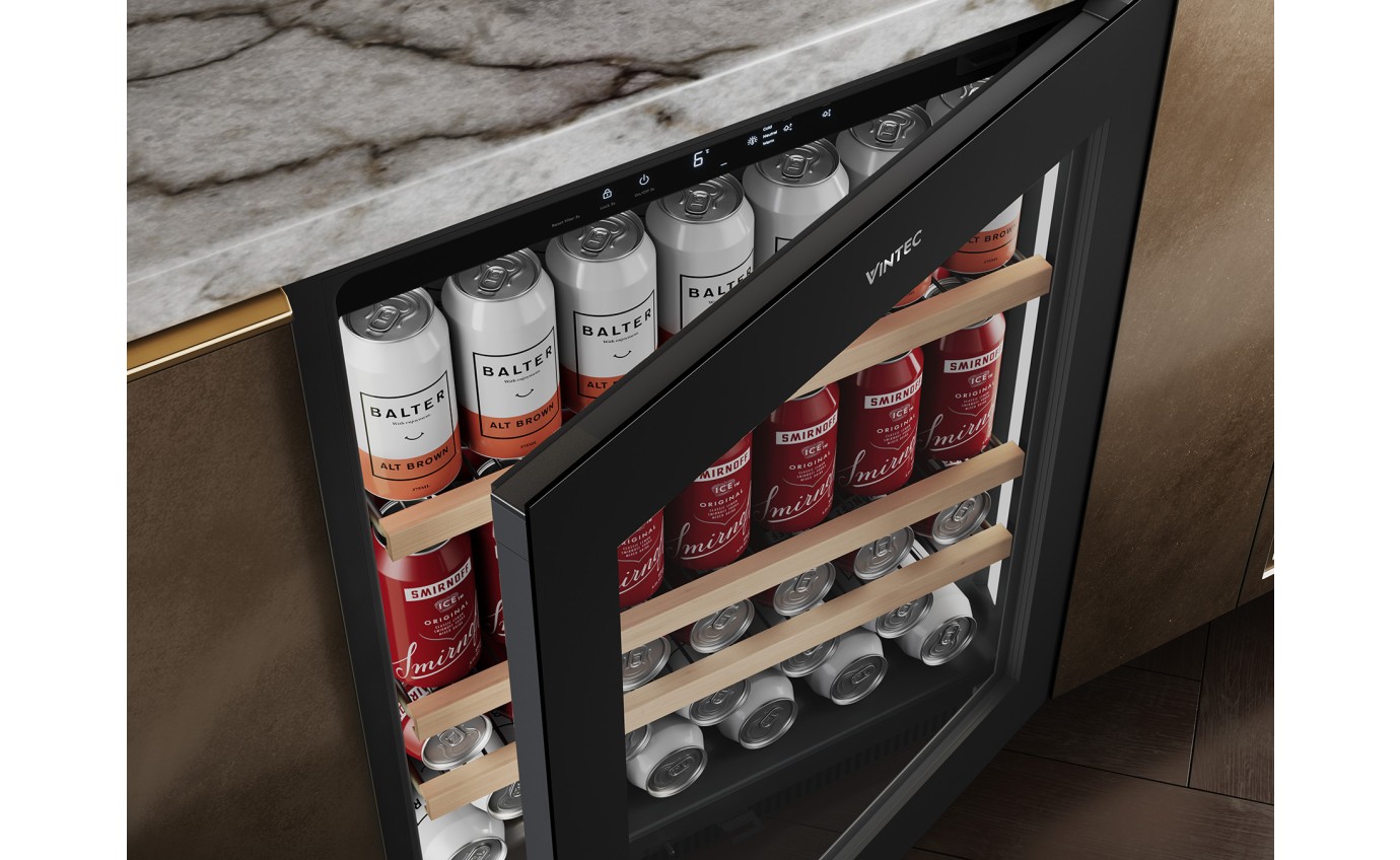 Vintec 141 Can Beverage Fridge (Black) VBS820SCBX