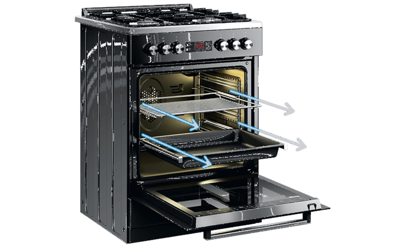 Beko 60cm Aeroperfect Freestanding Cooker BFCB60GMX
