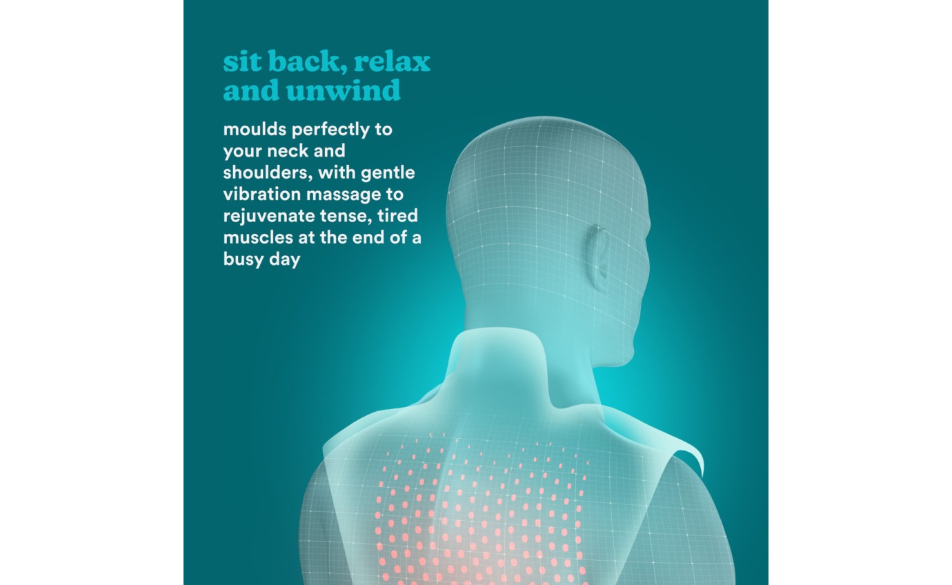 Homedics Comfort Neck & Shoulder Vibration Massager + Heat CMWRP325HAU