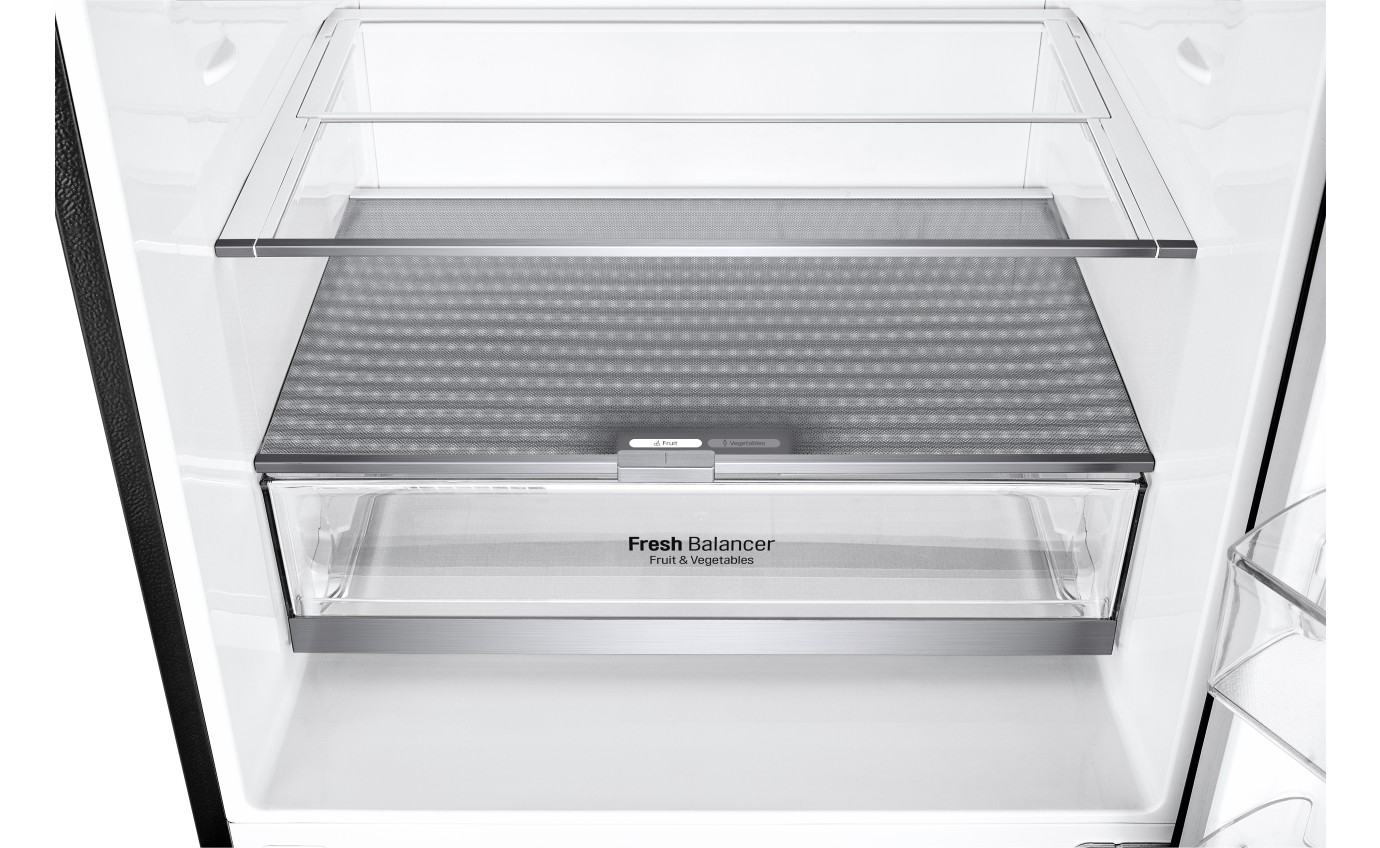 LG 420L Bottom Mount Fridge (Matte Black) GBW455MBL