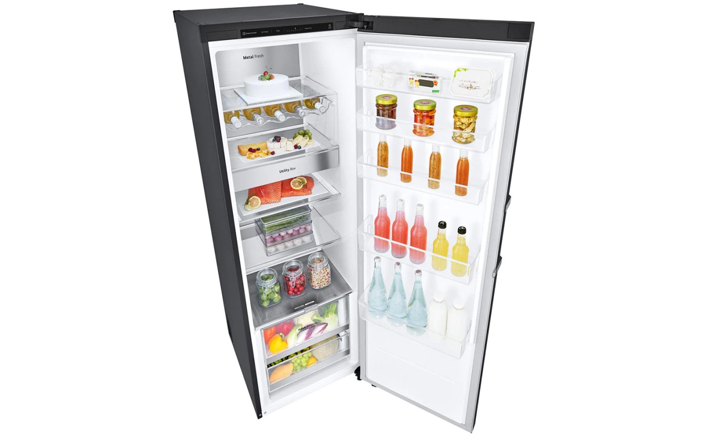 LG 386L Pigeon Pair Single Door Fridge (Matte Black) GPR386MBL